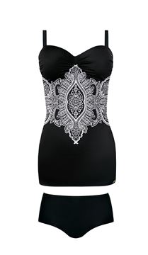 Picture of PLUS SIZE BLACK AND WHITE SWIM SUIT